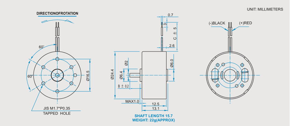 SCRF-300貴金屬電刷馬達(dá)產(chǎn)品介紹